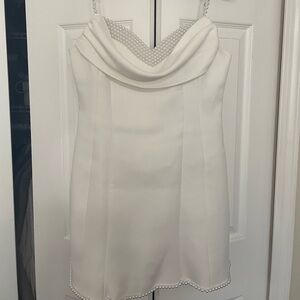 Meshki Suiting Mini Dress - ivory